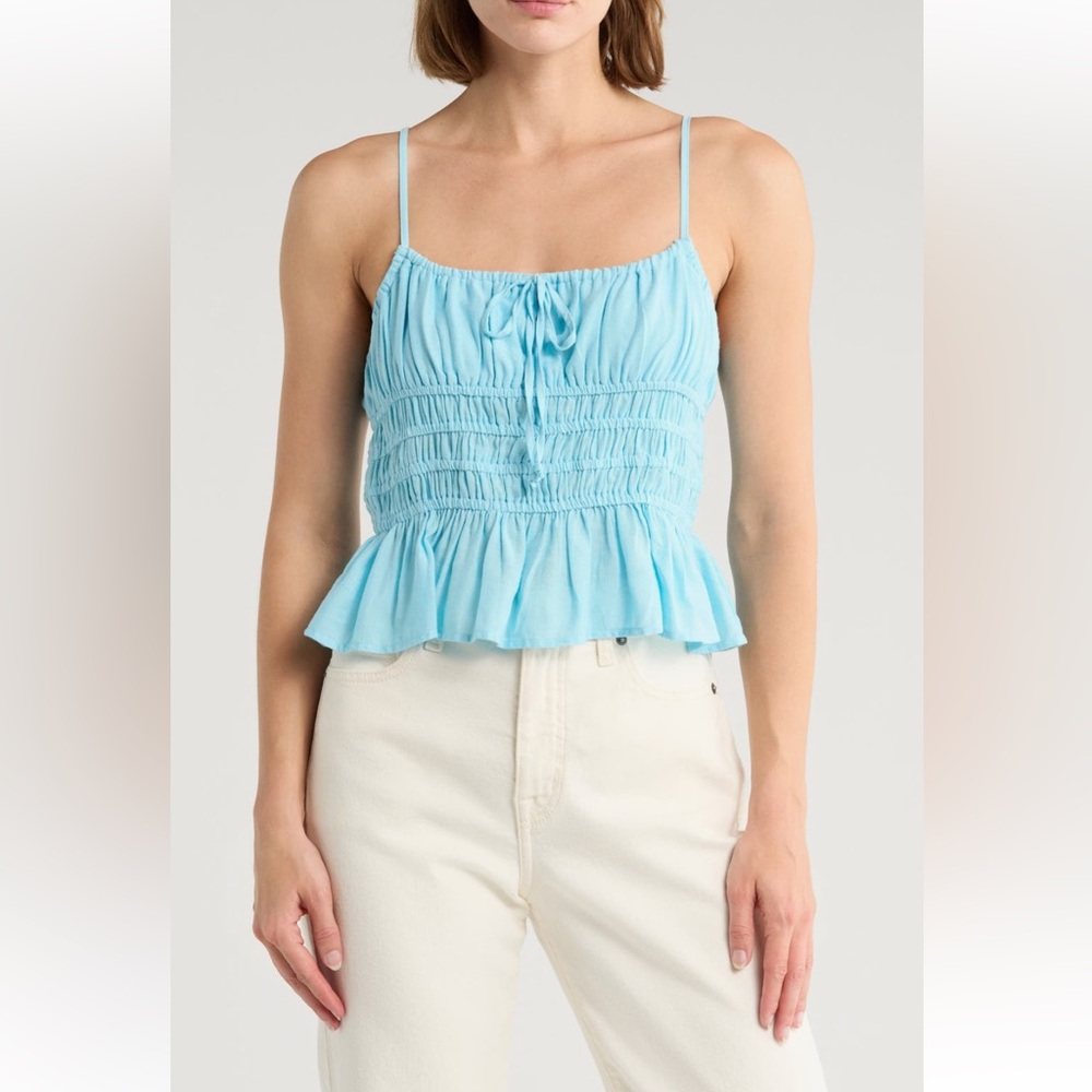 NSR strappy ruched camisole top